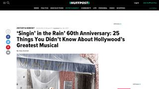 
                            8. 'Singin' in the Rain' 60th Anniversary: 25 Things You Didn't Know ...