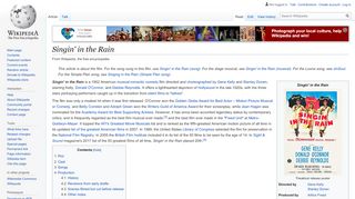 
                            6. Singin' in the Rain - Wikipedia