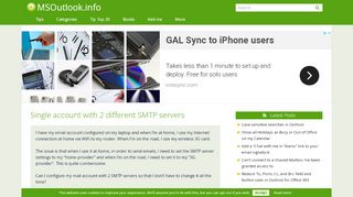 
                            1. Single account with 2 different SMTP servers - MSOutlook.info