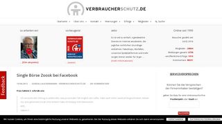 
                            13. Single Börse Zoosk bei Facebook - Verbraucherschutz.de