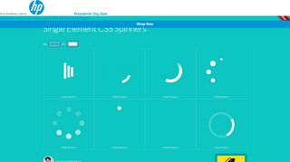 
                            3. Single Element CSS Spinners - Projects