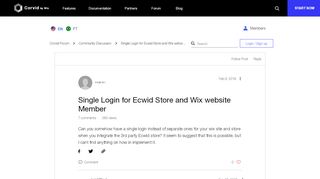 
                            9. Single Login for Ecwid Store and Wix website Member | Wix Code Forum