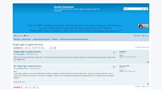 
                            1. Single login in guest services - Alcatel Unleashed