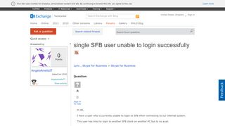 
                            8. single SFB user unable to login successfully - Microsoft