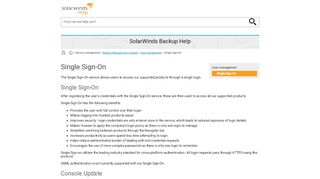 
                            10. Single Sign-On FAQ - SolarWinds