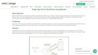 
                            12. Single Sign-On for Blizzard using WordPress - miniOrange