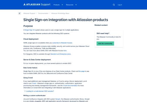 
                            13. Single Sign-on Integration with the Atlassian stack - Atlassian ...