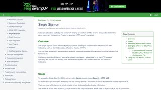 
                            4. Single Sign-on - JFrog Artifactory - JFrog Wiki