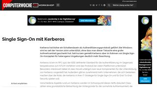 
                            1. Single Sign-On mit Kerberos - TecChannel Workshop