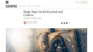 
                            11. Single-Sign-On mit Keycloak und Cordova – Cofinpro – Medium