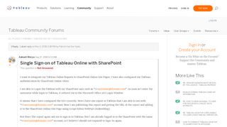 
                            10. Single Sign-on of Tableau Online with SharePoint |Tableau ...