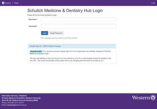 
                            12. Single Sign-On - Schulich School of Medicine & Dentistry