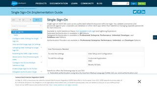 
                            2. Single Sign-On | Single Sign-On Implementation Guide | Salesforce ...