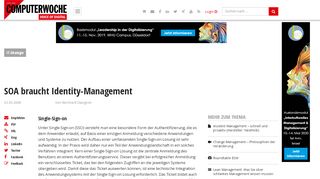 
                            3. Single-Sign-on - SOA braucht Identity-Management - computerwoche.de