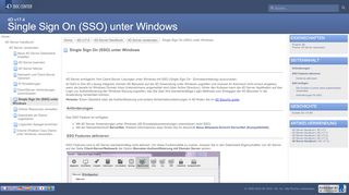 
                            3. Single Sign On (SSO) unter Windows