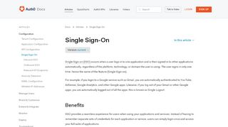
                            8. Single Sign On (SSO) with Auth0
