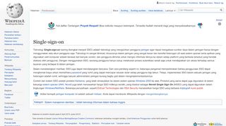 
                            13. Single-sign-on - Wikipedia bahasa Indonesia, ensiklopedia bebas