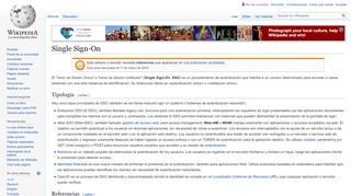 
                            11. Single Sign-On - Wikipedia, la enciclopedia libre