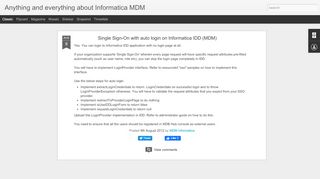 
                            3. Single Sign-On with auto login on Informatica IDD (MDM) | Anything ...