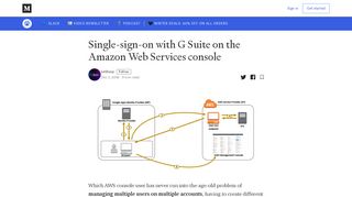 
                            9. Single-sign-on with G Suite on the Amazon Web Services console