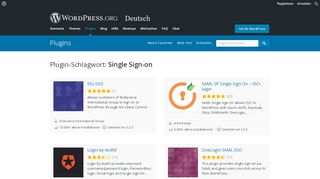 
                            11. Single Sign-on | WordPress.org