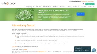 
                            11. Single Sign On(SSO) solution for Informatica My Support - miniOrange