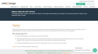 
                            10. Single Sign On(SSO) solution for TapJoy - miniOrange