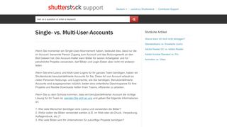 
                            13. Single- vs. Multi-User-Accounts - 24/7 Shutterstock Kundendienst & Hilfe
