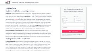 
                            3. Singlebörse – Es ist leicht, mit be2.ch einen Partner zu finden | be2