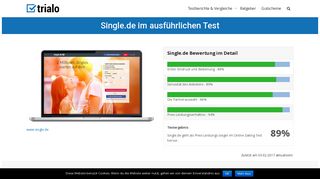 
                            7. Single.de Test - Alle Fakten zum Anbieter im trialo Testbericht