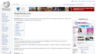 
                            3. SingleMuslim.com - Wikipedia