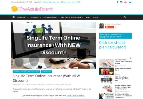 
                            11. SingLife Term Insurance! NEW 15% off! - The Astute Parent