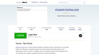 
                            12. Singnet.insing.com website. Home - My Portal.