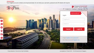 
                            9. SingPass Login - E-Services