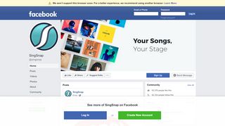 
                            5. SingSnap - Home | Facebook