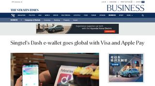 
                            9. Singtel's Dash e-wallet goes global with Visa and Apple Pay ...