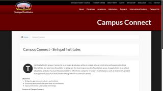 
                            5. Sinhgad Institutes - Campus Connect