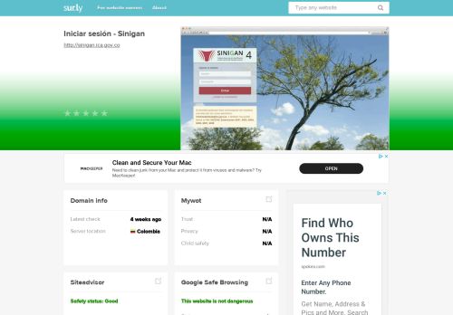 
                            2. sinigan.ica.gov.co - Sinigan Login - Sinigan Ica - Sur.ly
