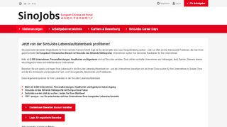
                            8. SinoJobs – European-Chinese Job Portal: Landingpage-CV-Extern