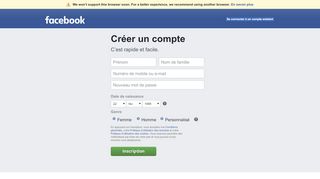 
                            1. S'inscrire à Facebook | Facebook