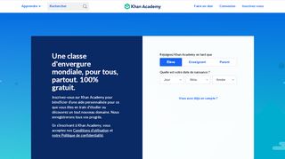 
                            1. S'inscrire | Khan Academy