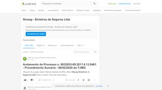 
                            5. Sinseg - Sinistros de Seguros Ltda - JusBrasil