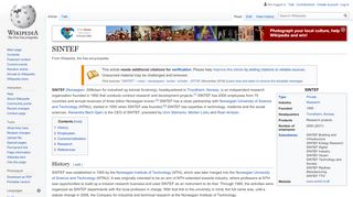 
                            11. SINTEF – Wikipedia