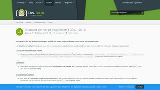 
                            13. Sinusbot per Script installieren | 23.01.2018 - Dev-Tek.de