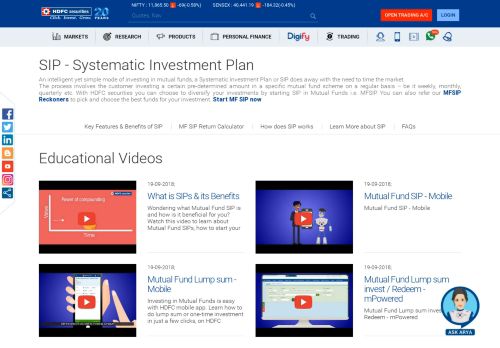 
                            12. SIP Mutual Fund - Systematic Investment Plan Online | HDFC Securities