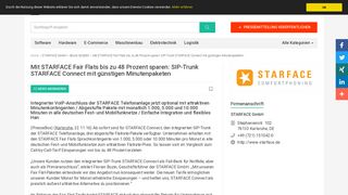 
                            9. SIP-Trunk STARFACE Connect mit günstigen ... - PresseBox