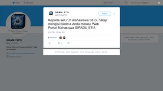 
                            9. SIPADU STIS on Twitter: 