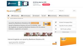 
                            12. sipcall by Backbone Solutions AG im Webhosting und Internet ...