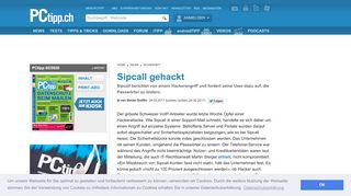 
                            10. Sipcall gehackt - PCtipp.ch