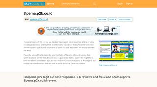 
                            7. Sipema.p2k.co.id - EasyCounter.com